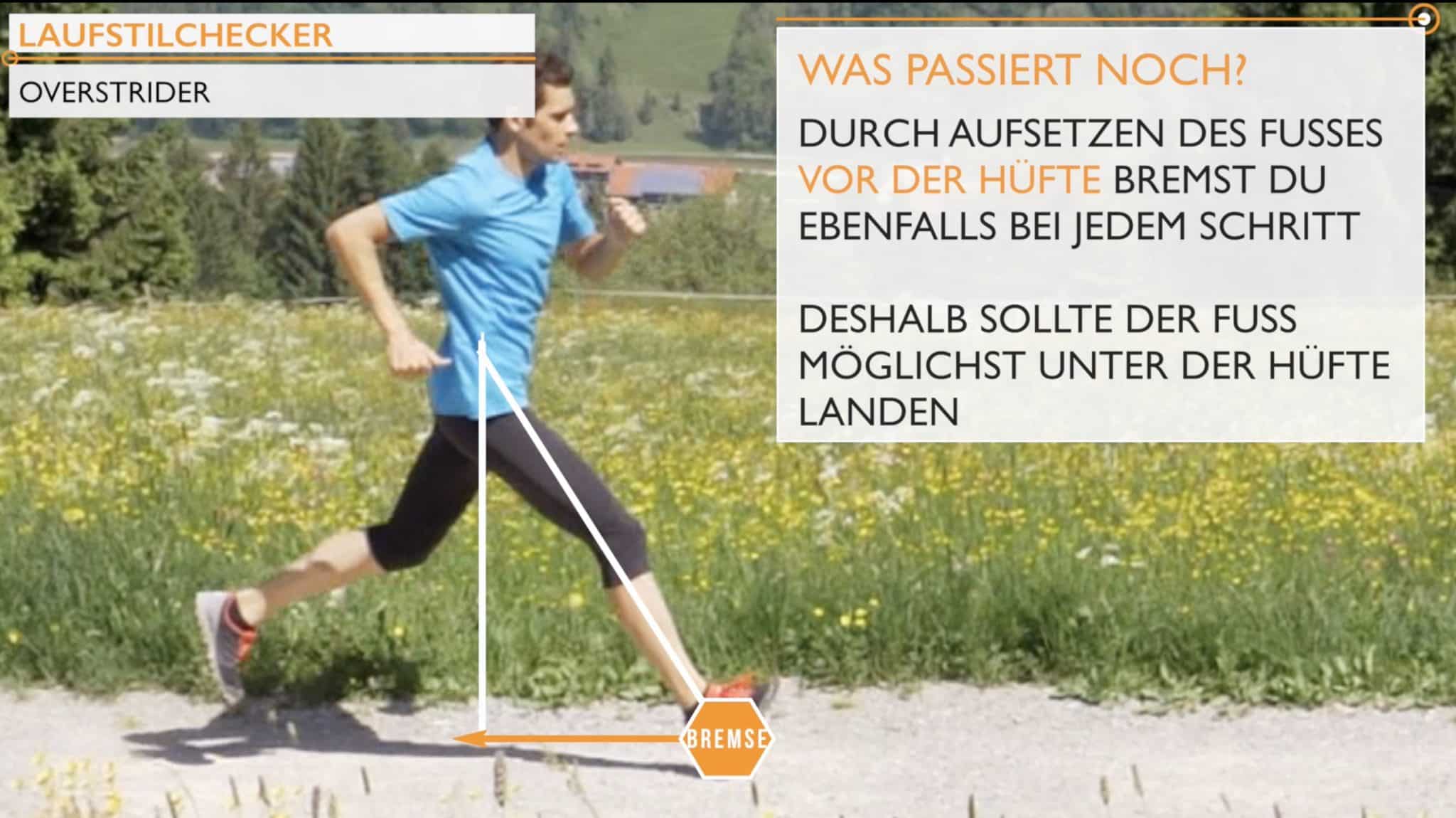 Darstellung eines Overstriders beim Laufen von vorne