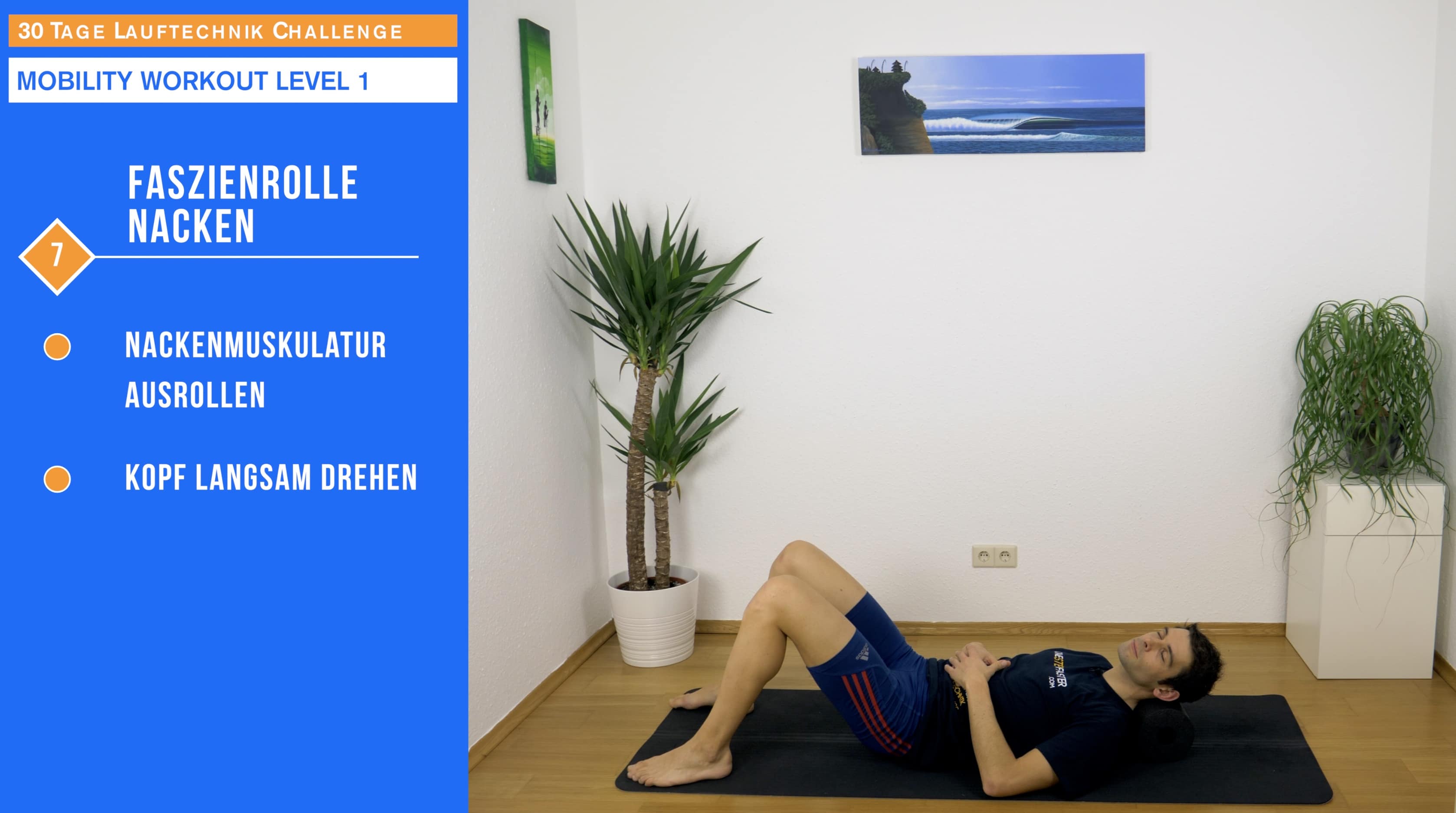Faszienrolle Nackenmuskulatur