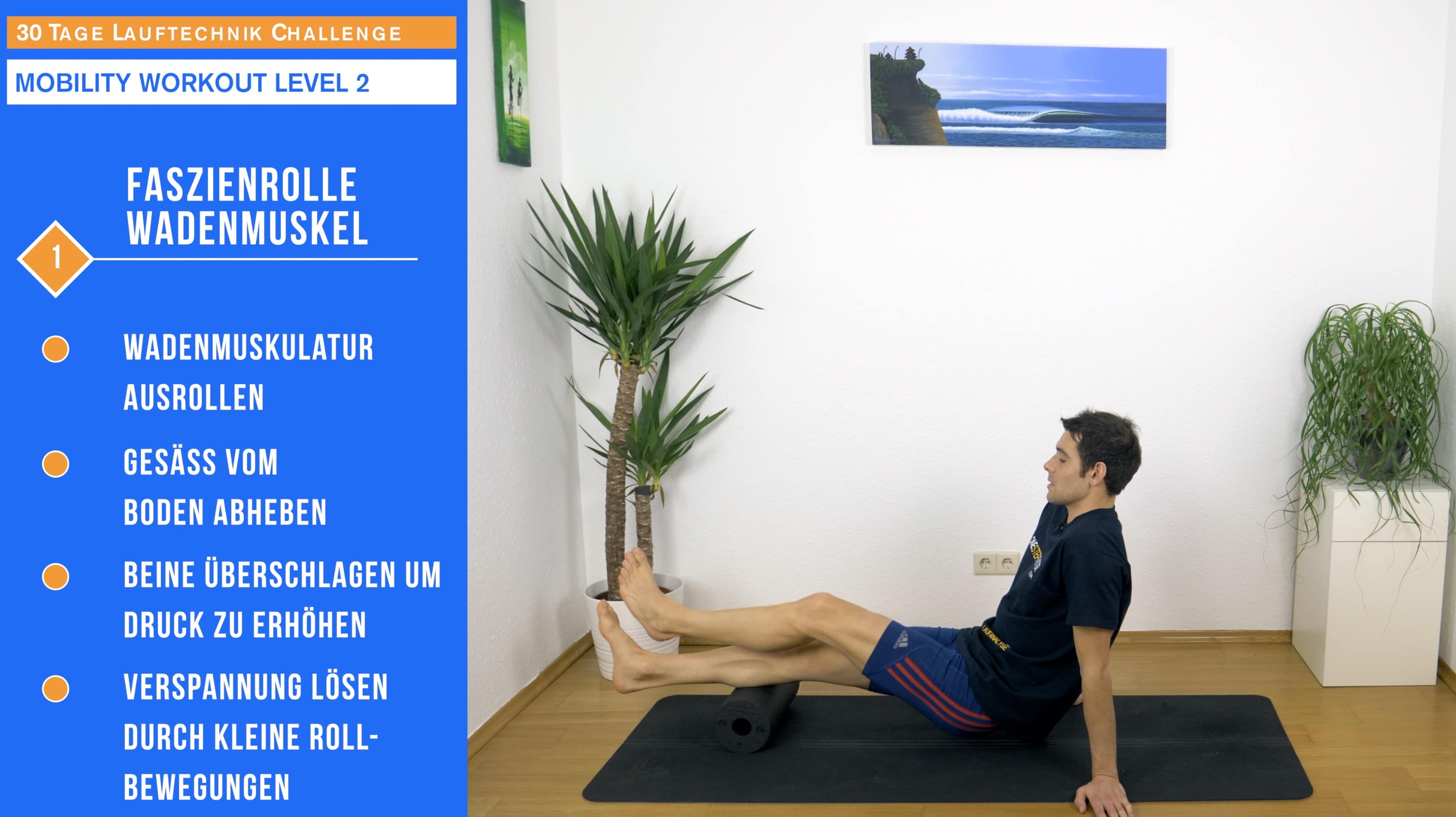Faszienrolle Wadenmuskulatur