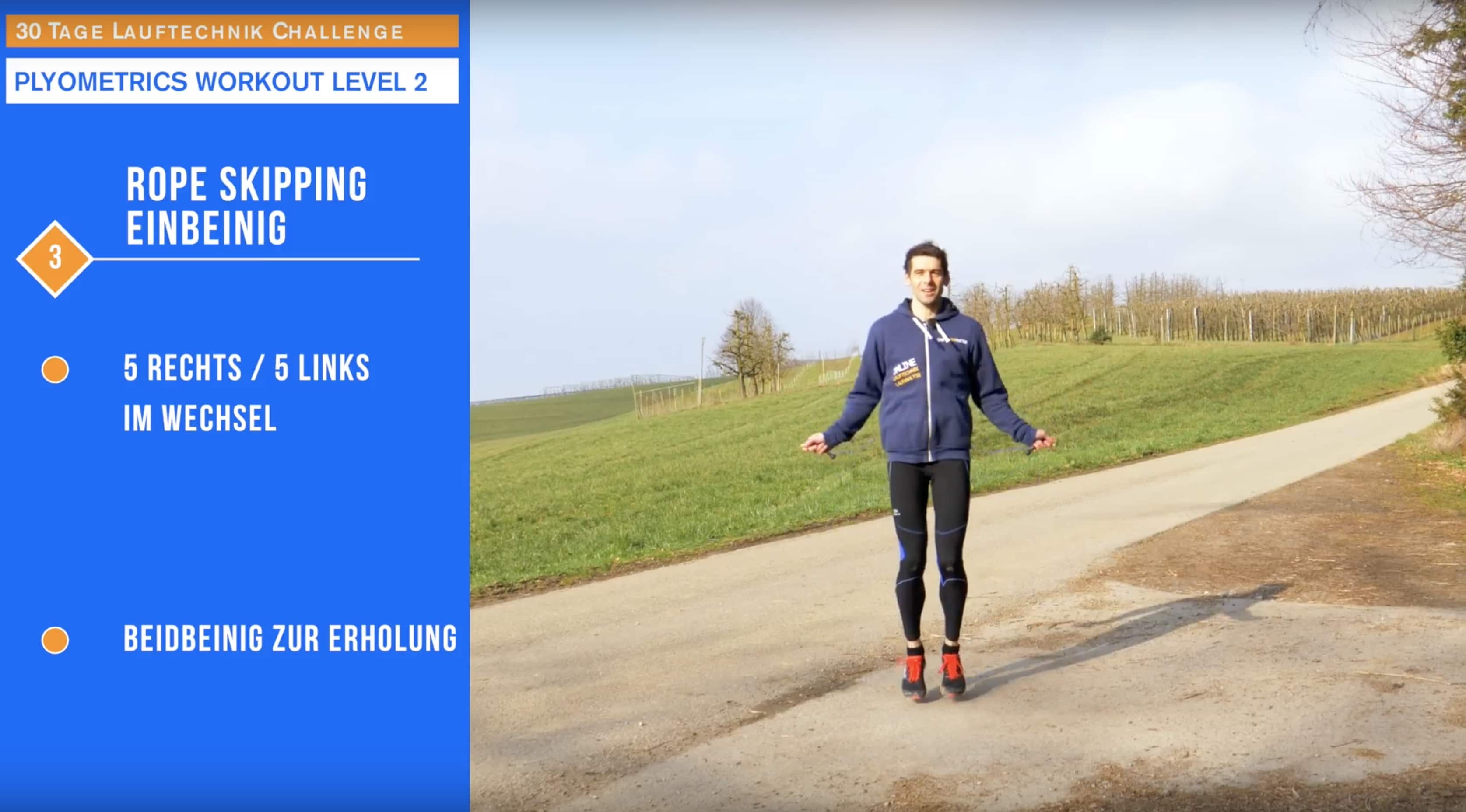 Rope Skipping im Wechsel