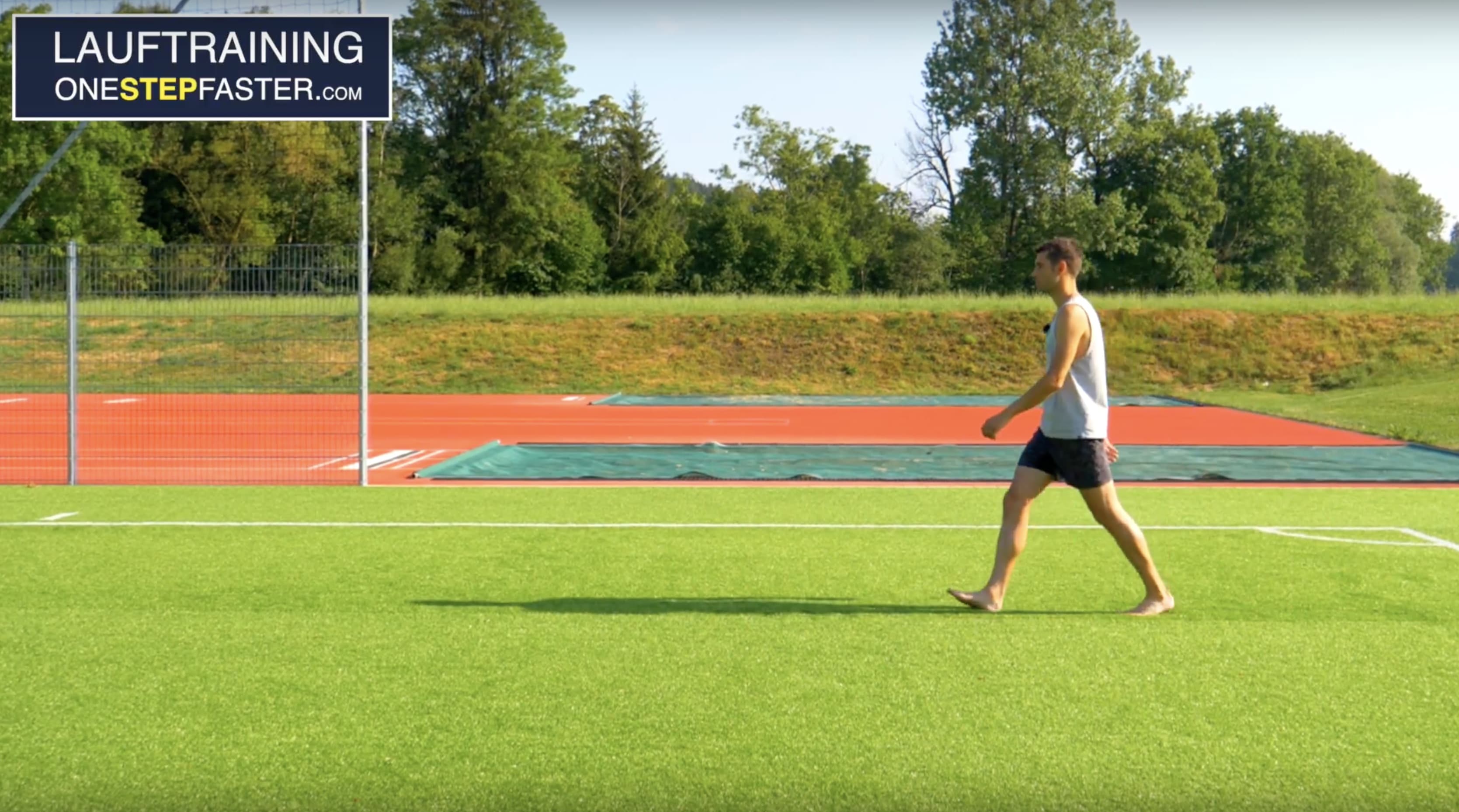 Fersenlauf hängt mit der Geschwindigkeit zusammen