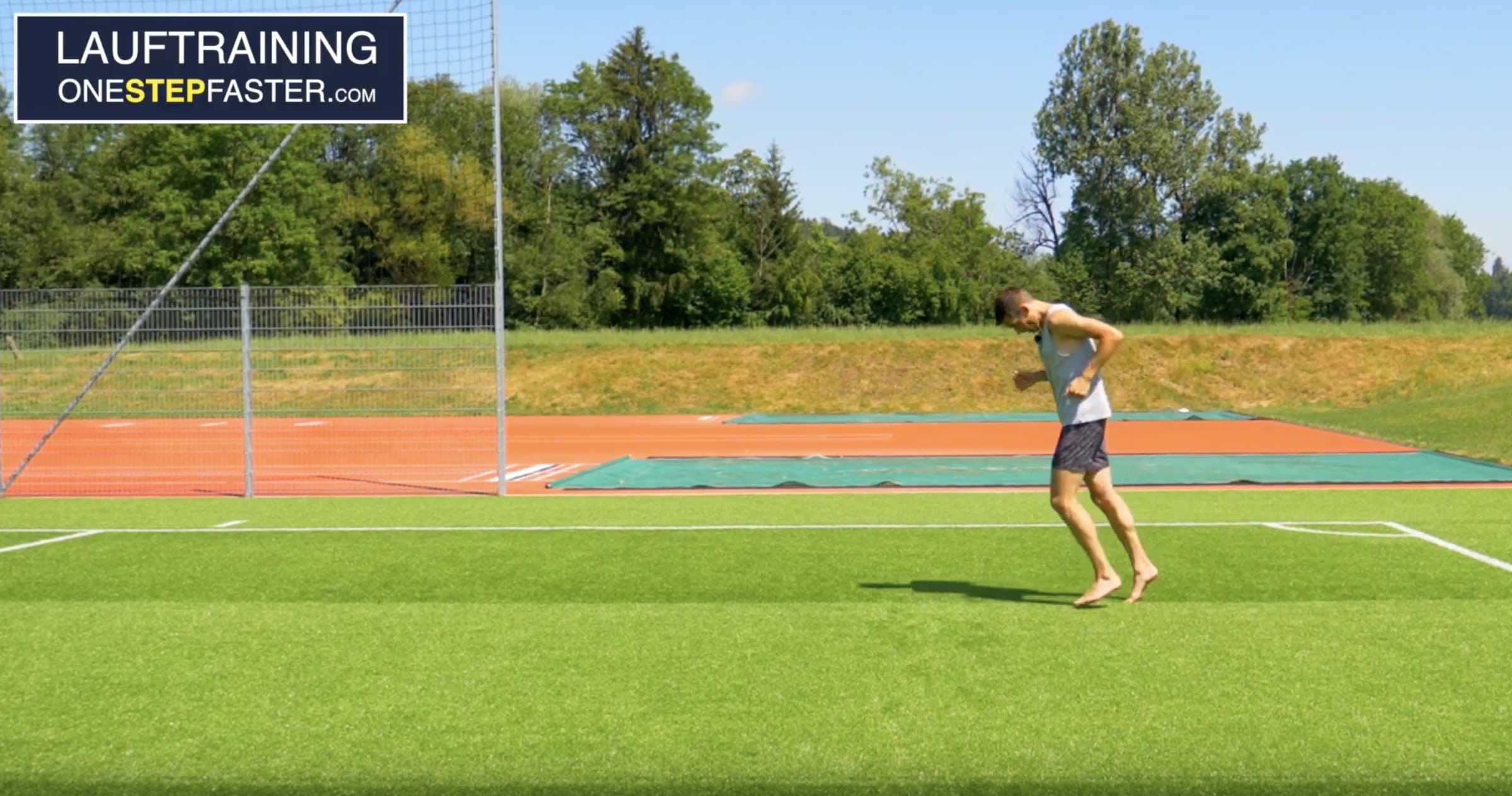 Lauftraining: Kopfhaltung beim Laufen zu weit unten, ineffizienter und langsamer Laufstil