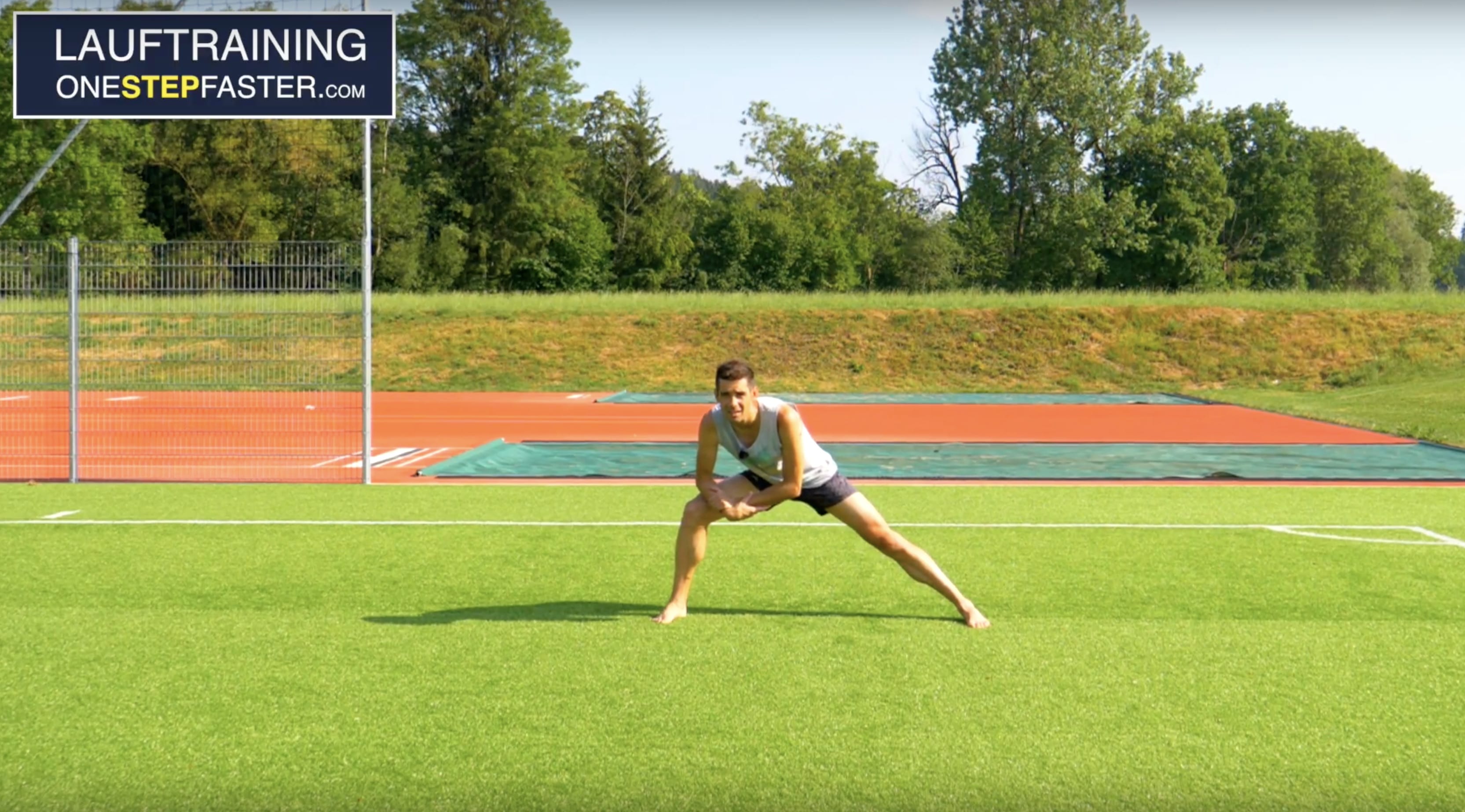 Dehnübung für Laufen und Joggen – Wade