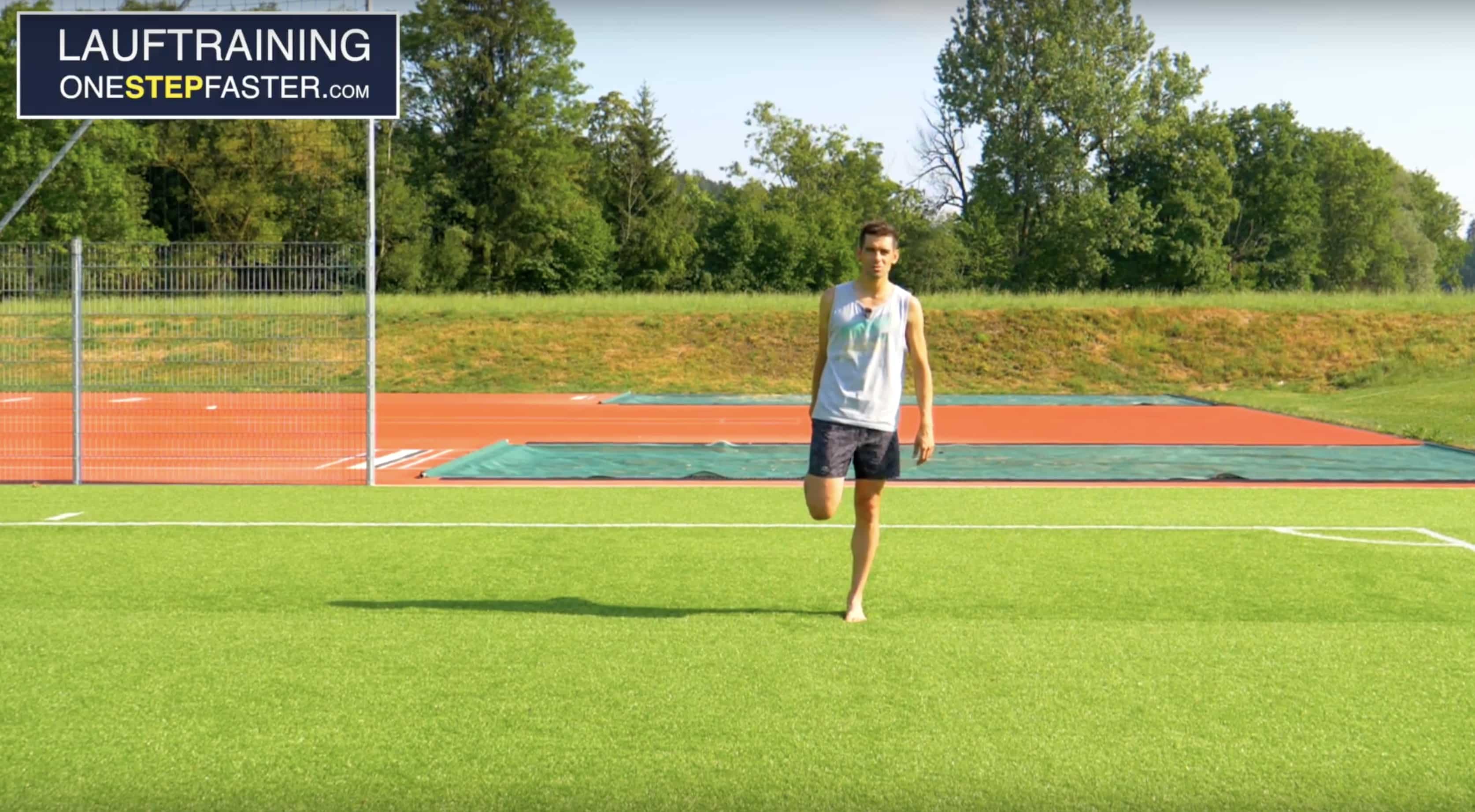 Dehnübung für Laufen und Joggen – Oberschenkelrückseite