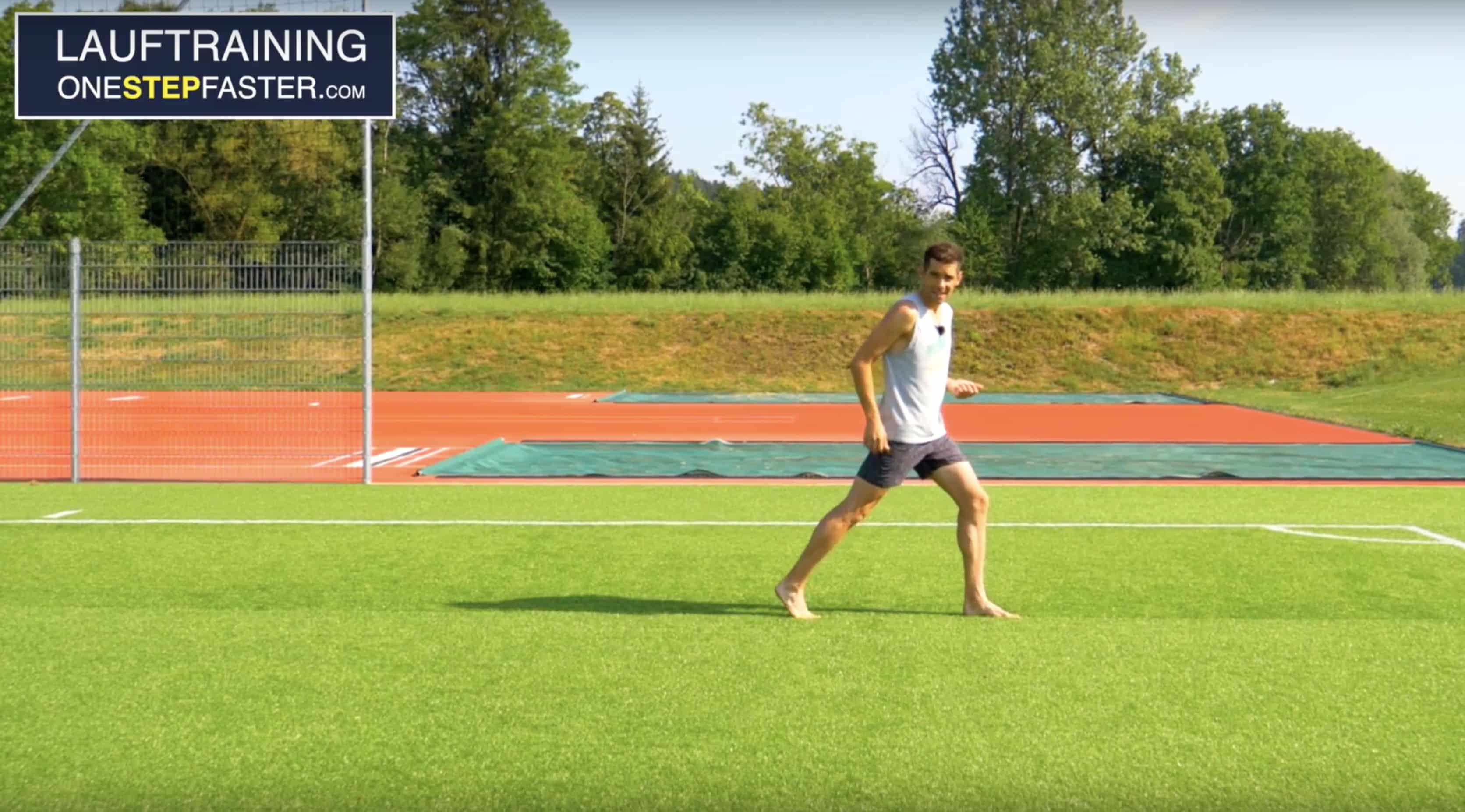 Langer Schritt beim Laufen – Lauf-ABC