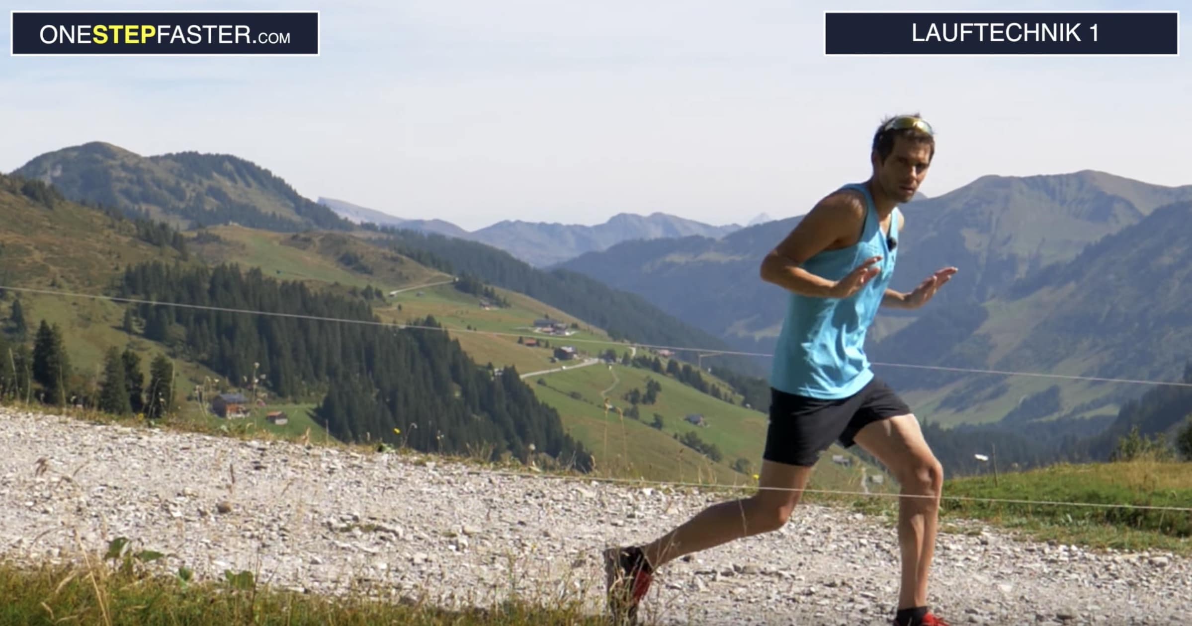 In den nächsten Schritt hineinfallen — hohe Schrittfrequenz bergab