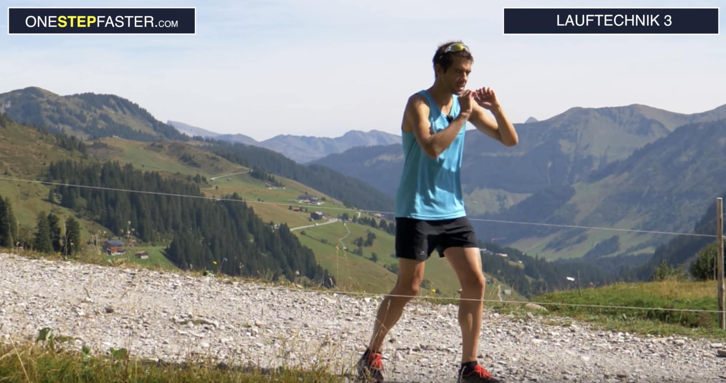 Trail Running steiles Gelände — Schritt 1
