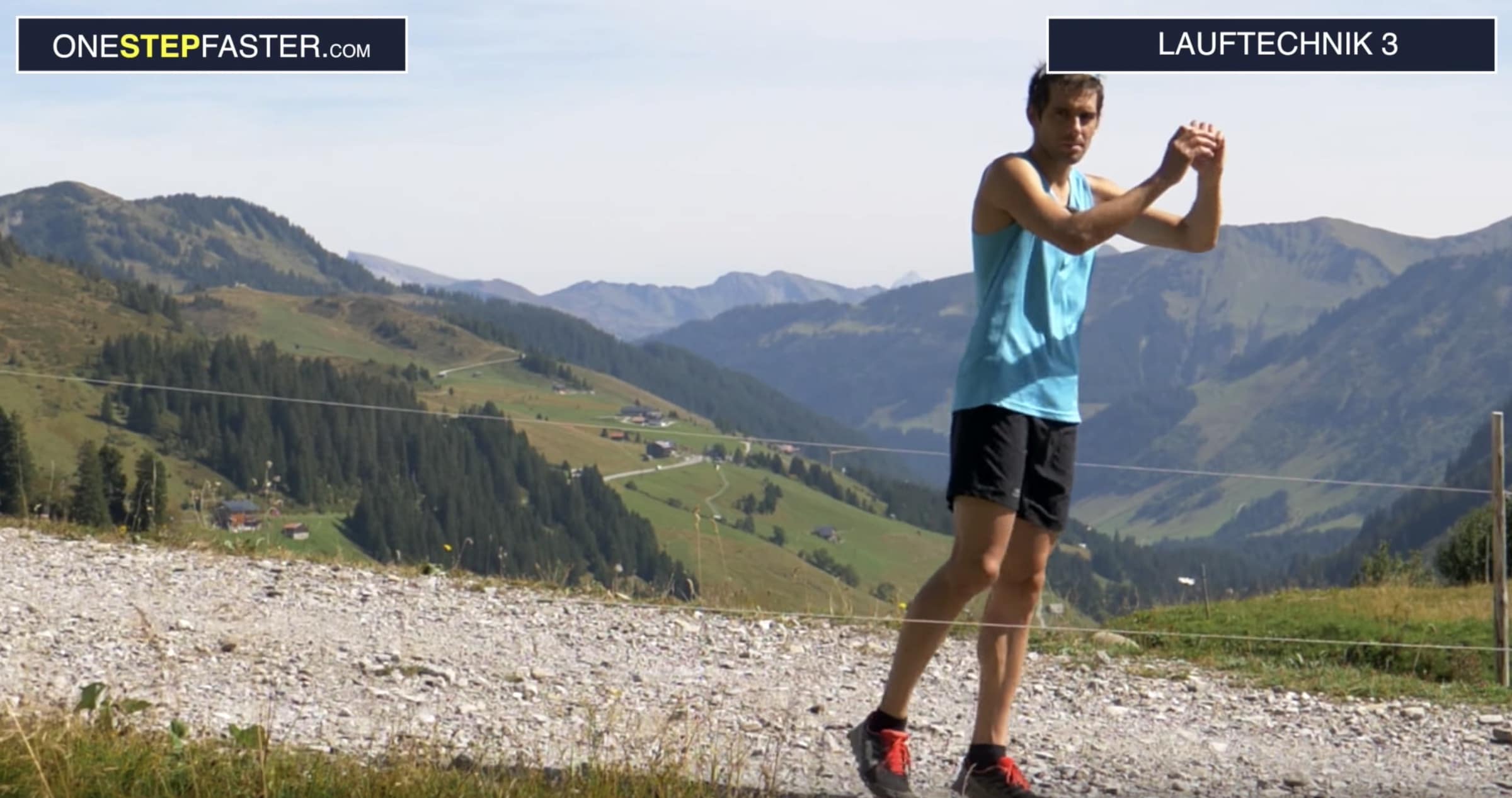Trail Running steiles Gelände — Schritt 2