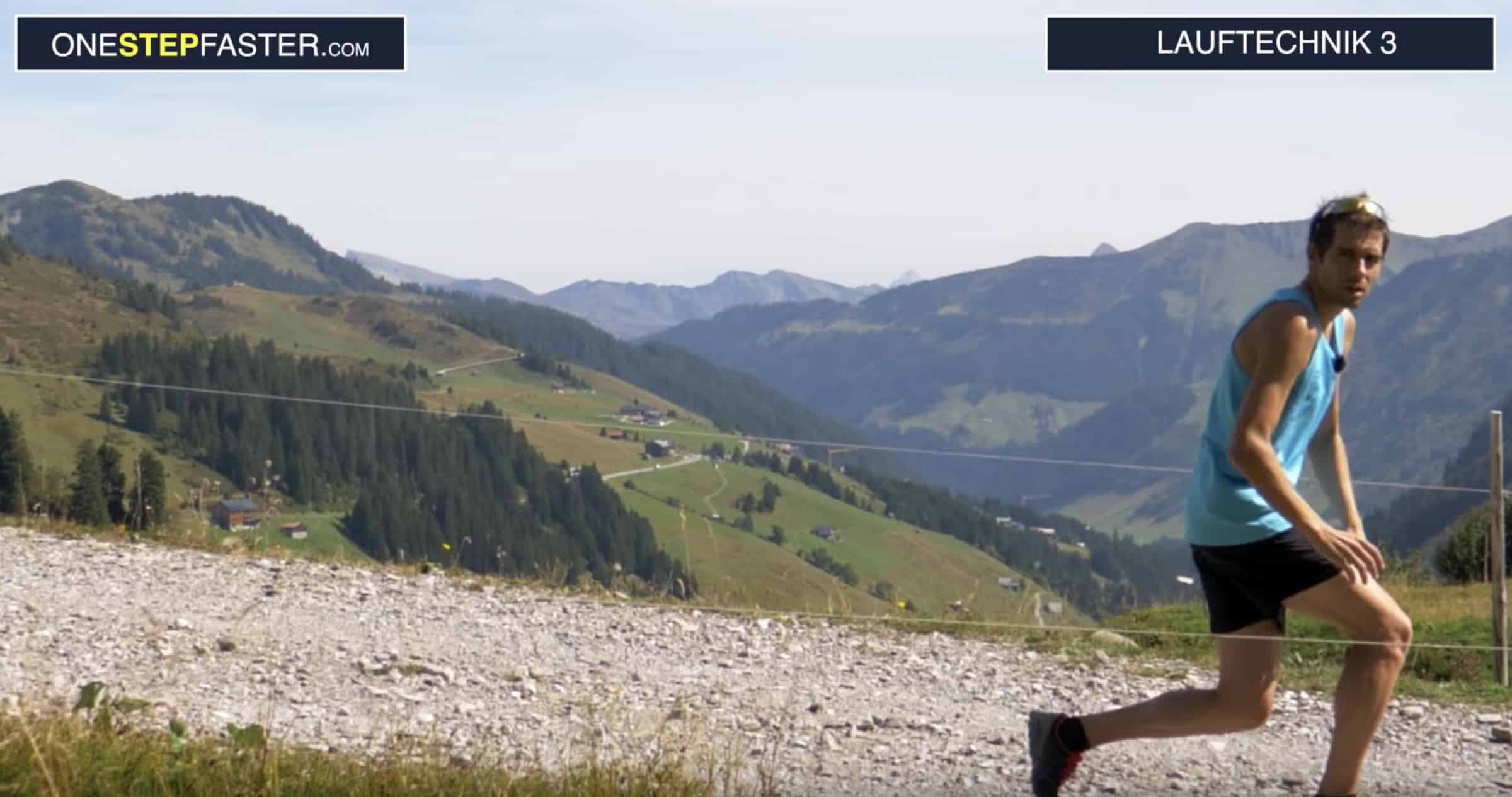 Trail Running steiles Gelände — Schritt 3